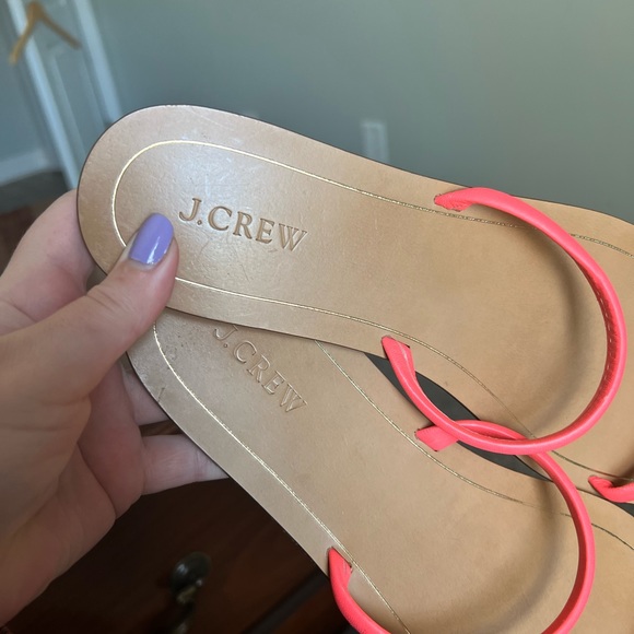 J. Crew | pink strap slip-on sandals - 10 - Picture 11 of 14